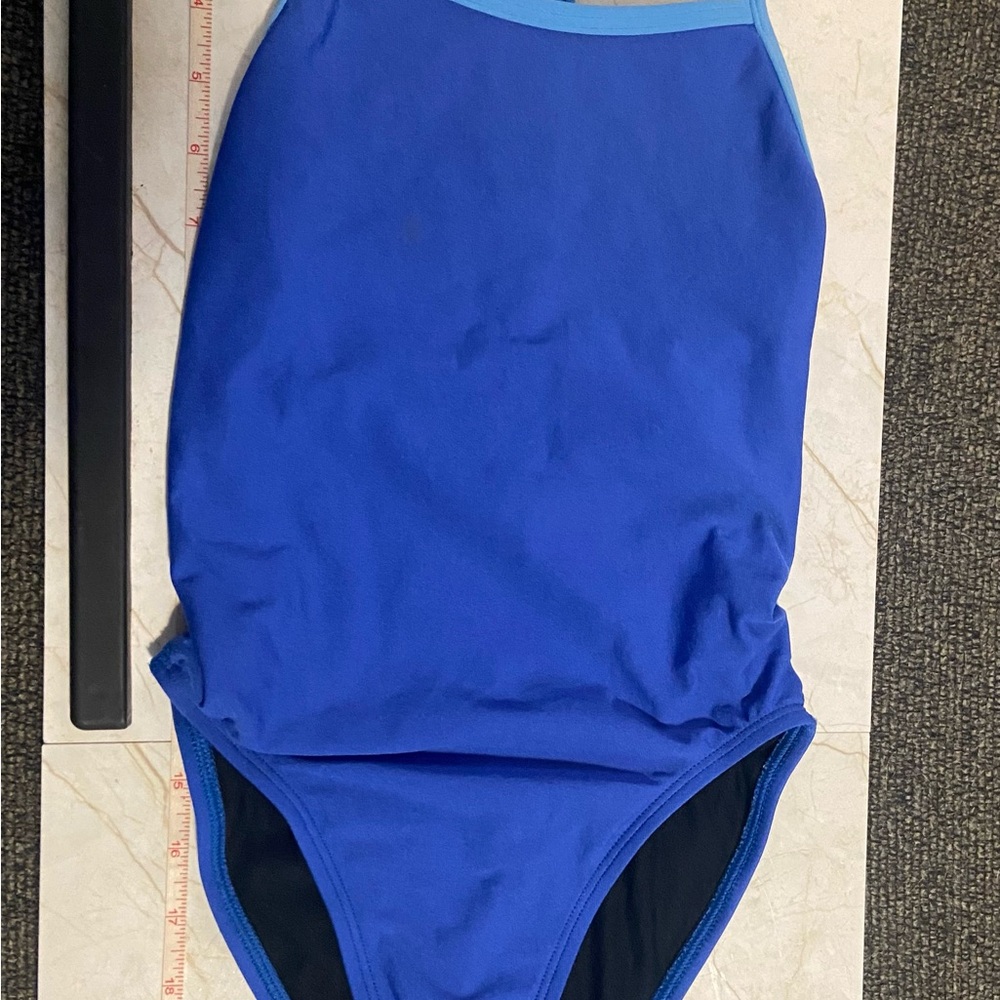 Girls Perry Blue One Piece Swimsuit